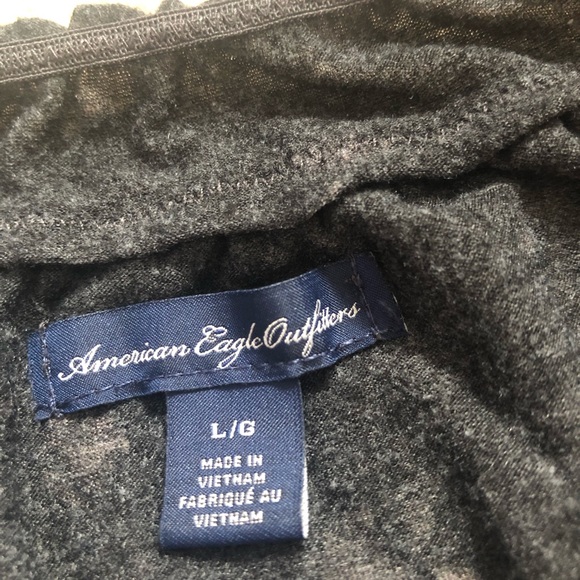 American Eagle gray button down top - Picture 2 of 2